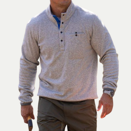 Lodge 1/4 zip grey fleece