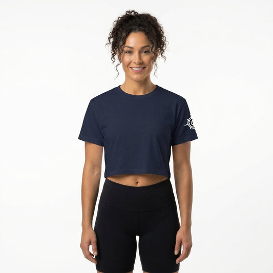 Women's Blue Crop T shirt