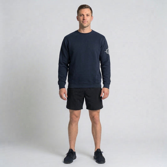 Unisex Navy Crew Neck Sweatshirt