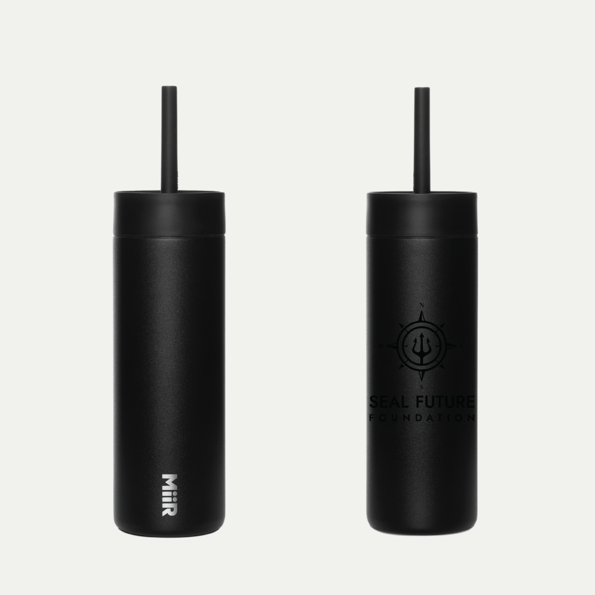 Black MiiR Sipper Straw Bottle